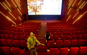 Guards Secure Movie Hall