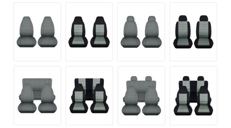 grey seat covers