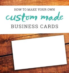Custom made business cards